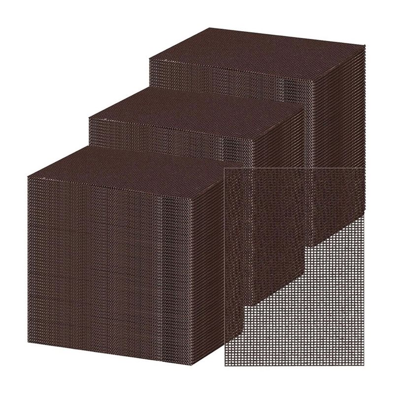 Screen Top Mesh - ABXF-100 Pack Grillreinigingsschermen 4x5,5'' Voorgebehandelde schuurgaaspads