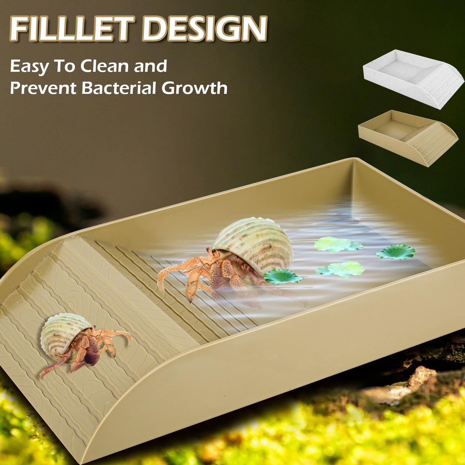 Anti Slip Schildpad Bad Schote - Water Dish Reptile recensie en prijs