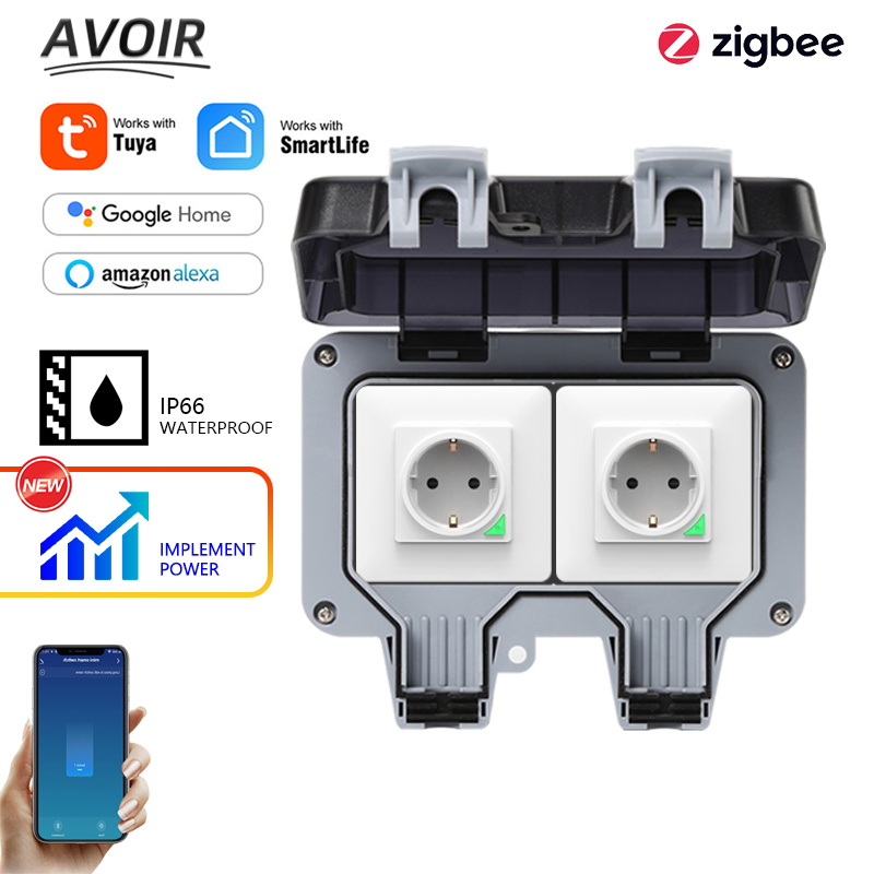 Avoir Tuya Zigbee Stopcontacte - Timer Dual Outlet recensie en prijs